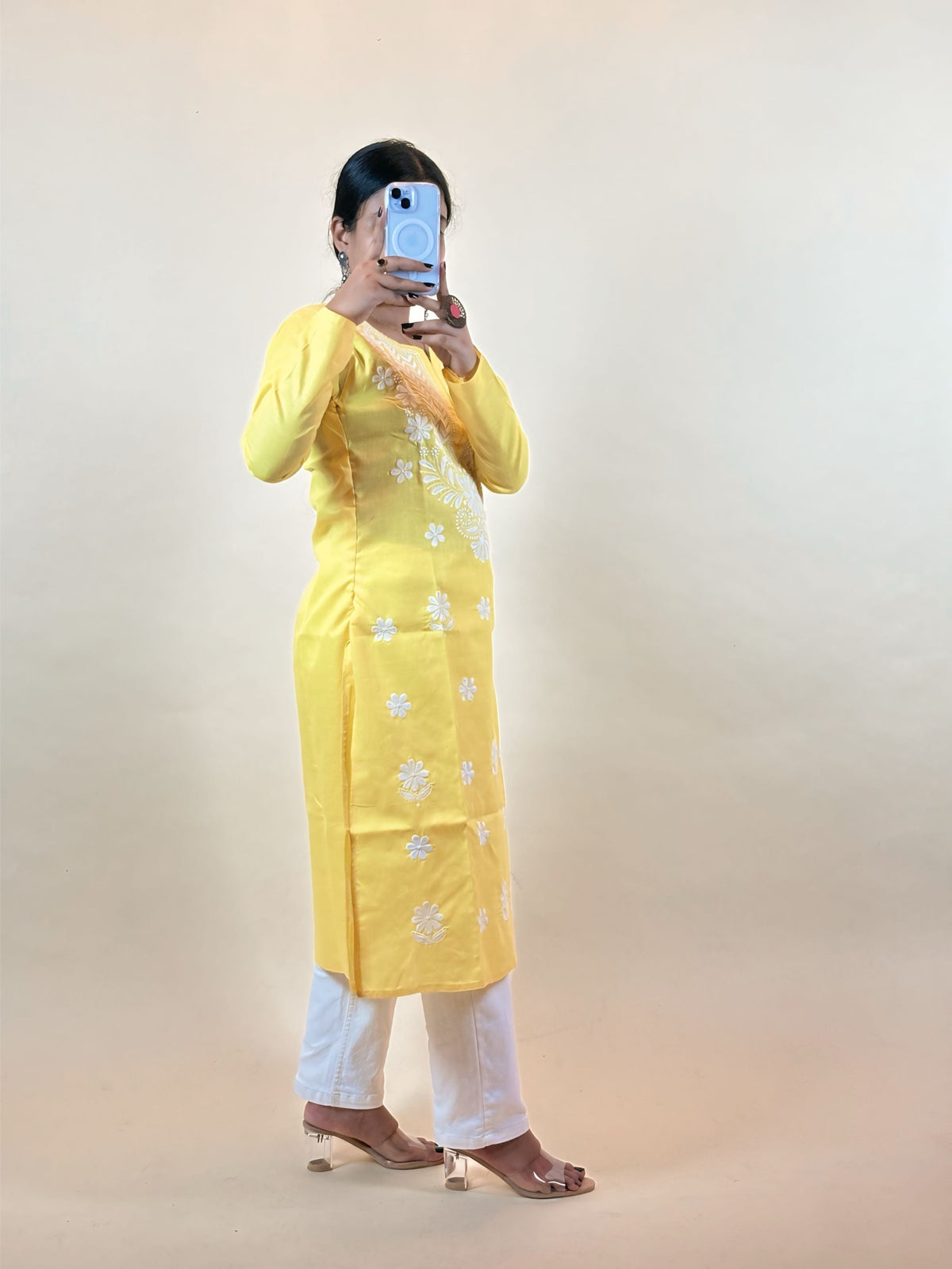 Stylish Long Chikankari Kurti